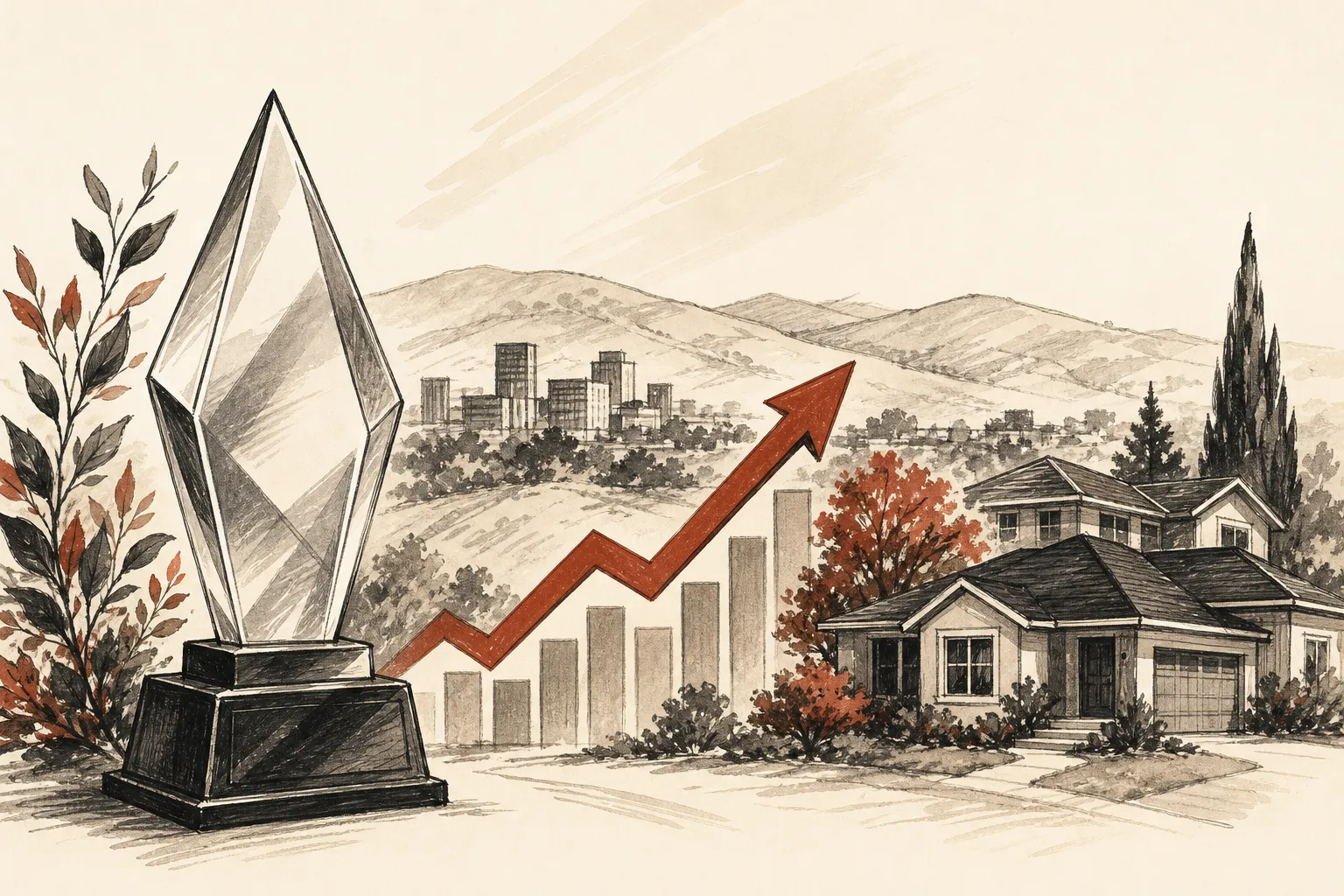 Illustration for the story: San Jose real estate agent Andy Tse named 2026 Top Agent by FastExpert